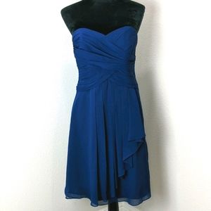 Strapless Bridesmaid Chiffon Dress